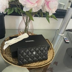 Chanel long flap wallet